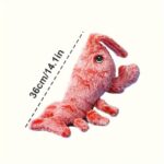 Pet Gravity Shrimp Plush Toy USB Charging Simulate Lobster Electric Jumping Cat Toys, Simulation Lobster Dog Toy, USB Charging With Catnip Plush Cat Toy, Pet Dog Cats Stuffed Interactive Toy - Image 6
