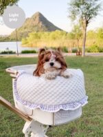 Pet Stroller Anti-dirty Towel Cushion Pillow Pure Cotton Three-piece Set For Cats And Dogs Removable And Washable Pad - Image 9