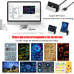 3.5-inch Computer Small Secondary Screen IPS Full View USB Chassis Monitor Date Display - Image 6
