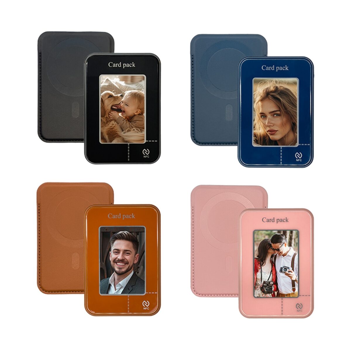 E-ink Screen Card Holder Magnetic Bracket Phone Case - Image 4