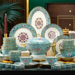Household Style Enamel Bone China Tableware Set - Image 5