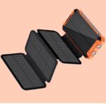With Four-wire Large Solar Charging Unit Folding Wireless Charger Power Bank - Image 6