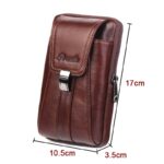 Men's Small Waist Bag Belt Mobile Phone Bag Vertical Multi-functional Mini Retro Cowhide - Image 7