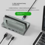 Vertical Storage Bracket Typec Docking Station Converter