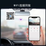 360-degree 4K Blind Zone Warning 12-inch Full Screen 4-recording Streaming Rearview Mirror - Image 3
