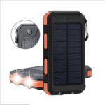 Solar Power Bank Compass 20000mAh Outdoor Mobile Phone Dual Headlights - Image 5