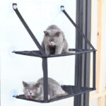 Cat Hammock Window Resting Seat Perch Cat Bed for Indoor Cats Sleeping - Image 7