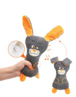 Dog Plush Bites Toys Squeak Cute Animal Shapes Grind Teeth And Clean Teeth Interactive Play Pet Supplies - Image 8
