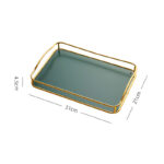 Household Rectangular Tea Tray Water Cup Storage Tray - Image 3