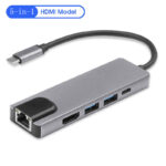 5-in-1 Type-c To HDMI Network Card USB Expansion Dock - Image 4