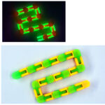 Luminous 24 Sections Decompression Bicycle Chain Track Variety Folding 36 Sections And 48 Sections Chain - Image 4