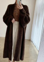High Quality Lengthen And Thicken Long Sweater Coat - Image 7