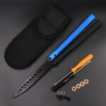 Wing Pictograph Butterfly Knife Aluminum Alloy Handle Safety Practice Not Cutting Edge - Image 7