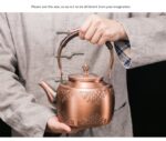 Copper Boiling Water Manual Mechanism Antique Tea Brewing Pot - Image 9