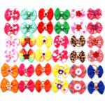Pet Supplies Bow Rubber Band Scrunchie Head Flower Dog Cat Accessories - Image 4