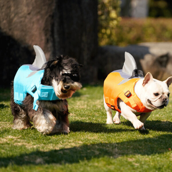 New Flying Shark Fin Life Jacket Dog Swimsuit Outdoor
