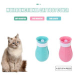 Adjustable Cat Foot Claw Cover Anti-Scratch Prickly Nail Glove Cat Boots For Cats Only, Anti-Scratch Cat Feet Claw Covers Adjustable Prickly Anti-Off Shoes Nail Glove - Image 2