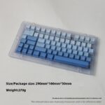 Sky Blue Gradient Positive Engraving Luminous 134 Mechanical Key Cap Two-color PBT Injection Molding 0EM Height - Image 2