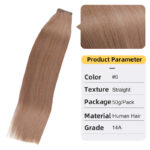 Second Generation Hand-knitted Hair Weft White Hair Extension Braid Real Hair - Image 9