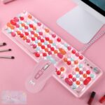 Macaron Wired Mechanical Keyboard And Green Axis Mouse Set - Image 10