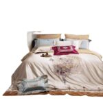 140s Silk Cotton Long-staple Cotton Embroidery Four Piece Home Textiles Set - Image 5