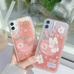 Quicksand Peach Bear Rabbit Xsmax Phone Case
