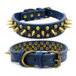 Retro Studded Spiked Rivet Large Dog Pet Leather Collar Pit Bull S-XL - Image 4