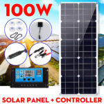 30W 18V Semi-flexible Solar Panel Outdoor Solar Charging Panel USB Phone Charger