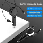 Compatible with Apple , Three-in-one Car Charger Data Cable Cigarette Lighter - Image 6
