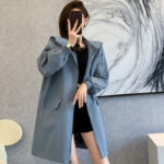 Loose Mid-length Hong Kong Style Coat - Image 4