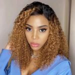 Side Part  Bob Wavy Ombre Lace Wig - Image 2