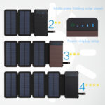 Detachable multi-chip solar mobile power supply folding type - Image 2