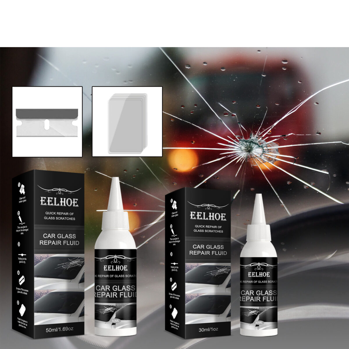 Car Windshield Repair Crack Adhesive - Image 2