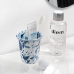 Handmade Ink-splashed Enamel Fruit Plate Enamel Water Cups Dishes Tableware - Image 3