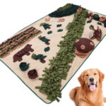 Extra Large Forest Pet Puzzle Food Hiding Anti-choke Energy Consuming Dog Sniffing Pad - Image 2