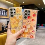 Luxury Rhinestone Oil Painting Flower Phone Case Lens Fine Hole All Inclusive - Image 2