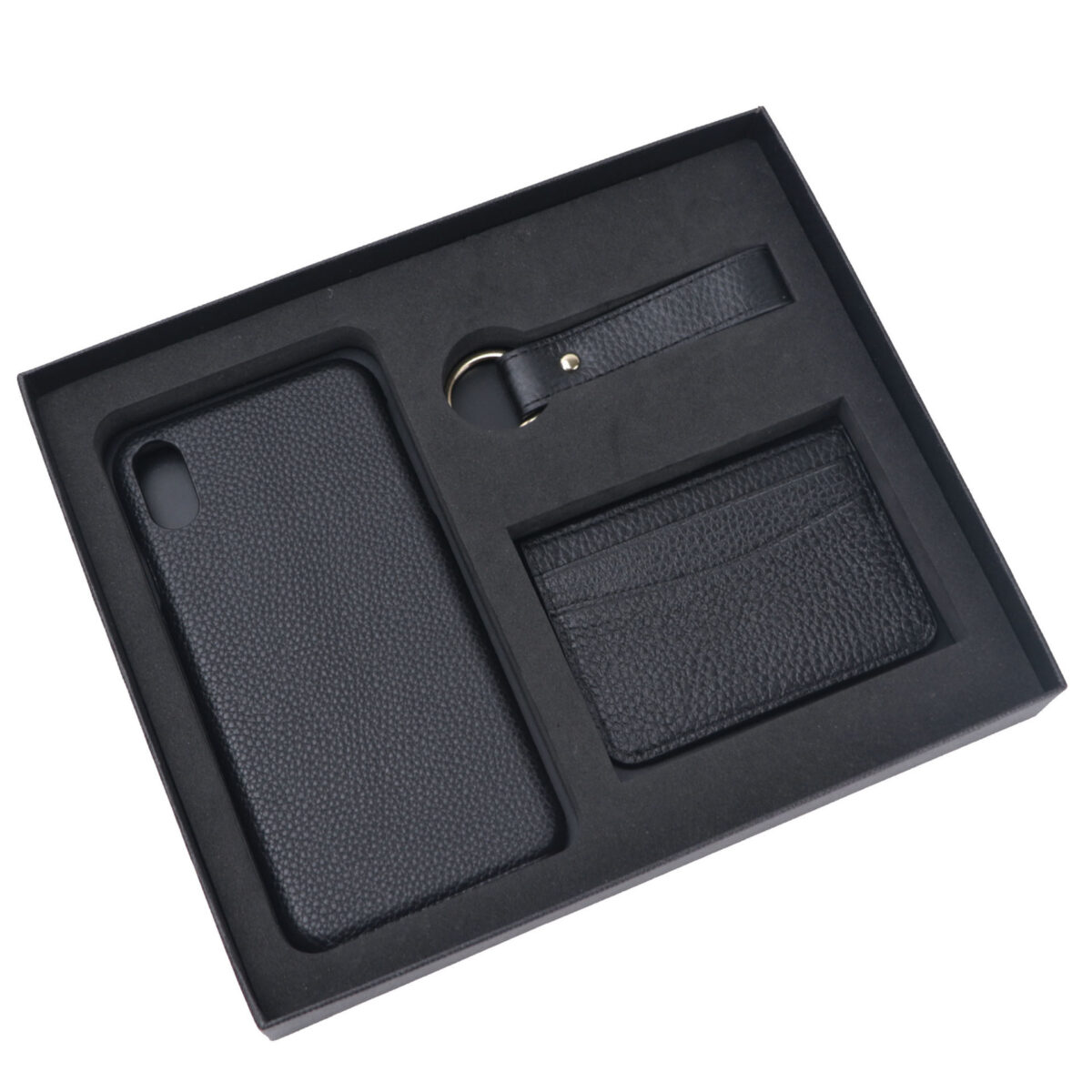 Leather Protective Case All-match Card Holder Keychain Gift Set - Image 6