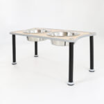 Adjustable Height Dog Food Bowl Rack - Image 3