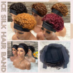 Colorful Real Human Hair Ice Silk Hair Band Elf - Image 3