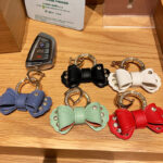 Alloy Diamond Bow Keychain Handbag Pendant - Image 5