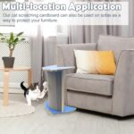 Cat Corner Scratcher Cardboard Kitten Scratching Pad For Wall And Corner Vertical Kitty Scratch Board With Hanging Ball For Indoor Cat Protect Furniture Durable Pet Wear Resistant Mat For Sofa - Image 2