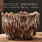 Flower Pot Ceramic Large Extra Large Wood Shaped Tree Root Green Plant Succulent Flower Pot - Image 4