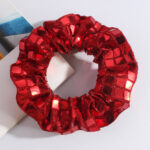Women Hair Scrunchies Vintage Velvet Solid Color Hair Band For Girls Ponytail Holder Rubber Bands Hair Ties Accessories - Image 5