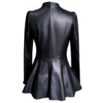 Short Coat Women's Leather Jacket - Image 4