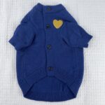 Dog Cat Autumn And Winter Warm Pet Sweater Small And Medium Solid Color Cardigan - Image 6