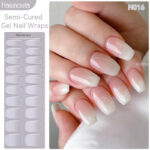 Japanese Style Nail Beauty Gel Stickers Semi-curing French Gel - Image 5