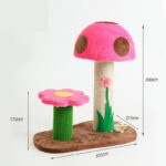 Grinding Claws Funny Cat Toy Sisal Column Mushroom Flower Climbing Frame - Image 2