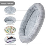 Queen Bed Pet Plush Sofa For Owner And Dog - Image 2