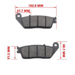 Motorcycle Brake Pad FA142 Semi-metal Friction Material - Image 2