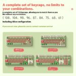 Watermelon Theme Five-sided Sublimation MOG Height PBT Small Steamed Bun Key Cap Mushroom Type - Image 5